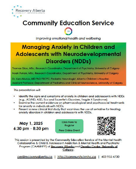 Community Education Service, May 1 2025